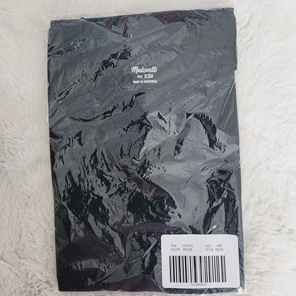 NEW Madewell Black Vintage Crewneck Cotton Short Sleeve T-Shirt Top - Picture 3 of 8